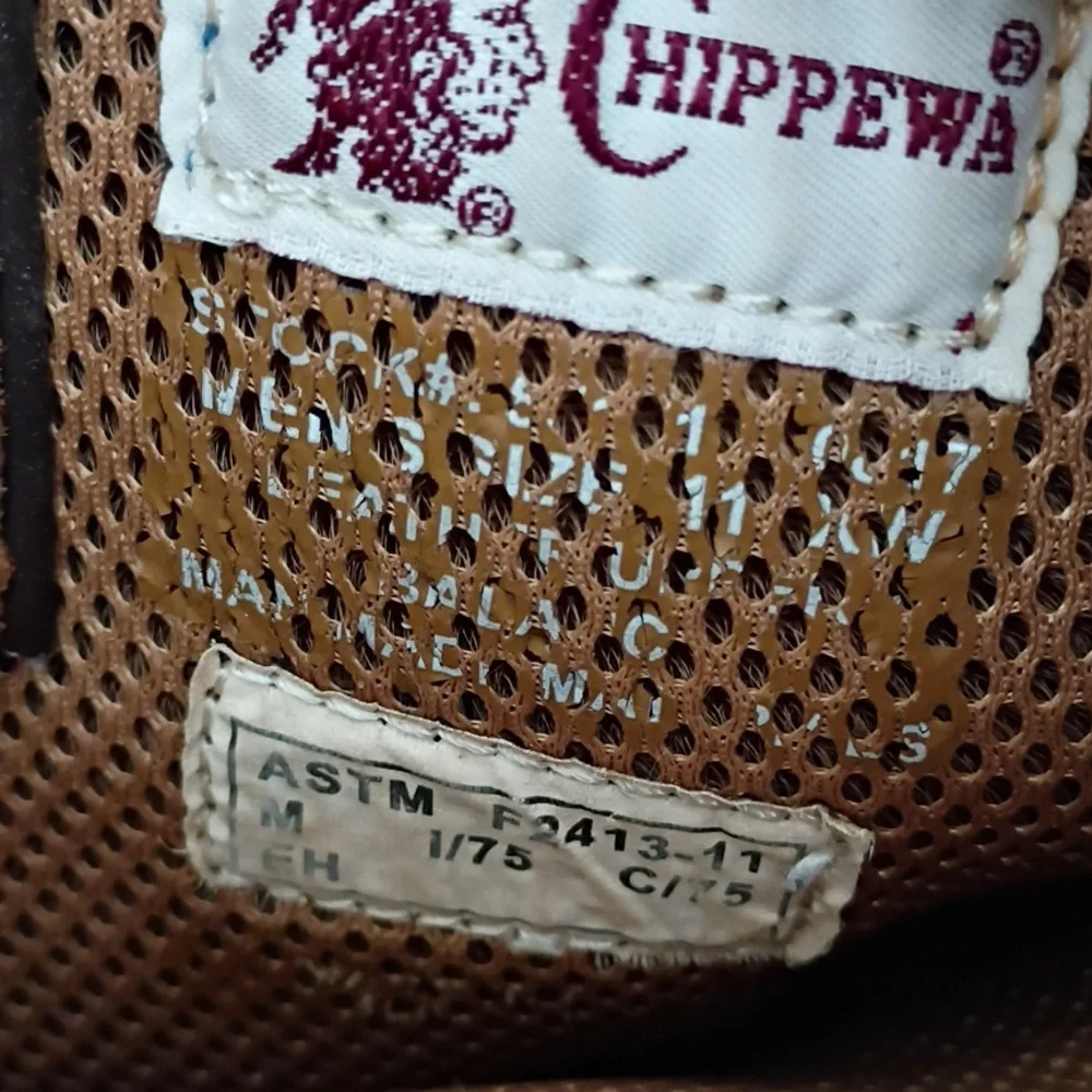 Chippewa Light Brown Leather Boots Waterproof